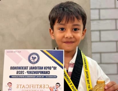 Nivaan Kumar Wins Gold at 10th National Taekwondo Championship
